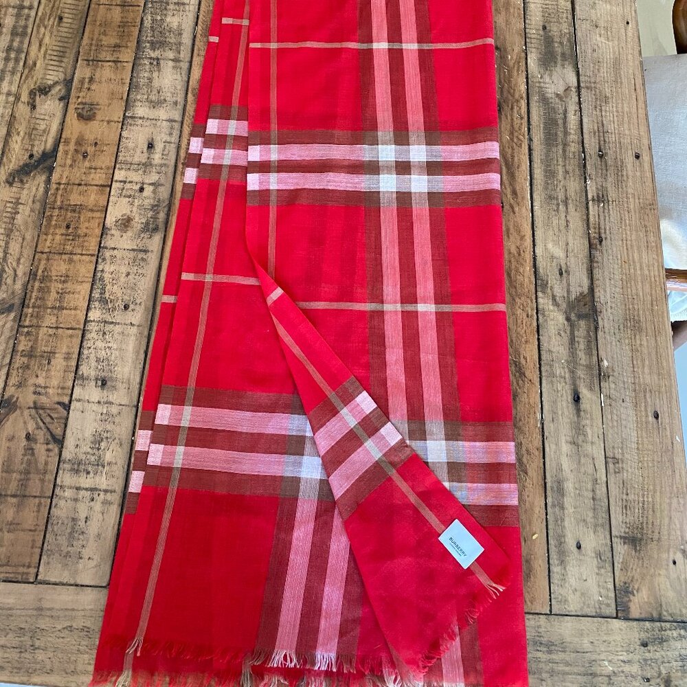 Check Cashmere Scarf